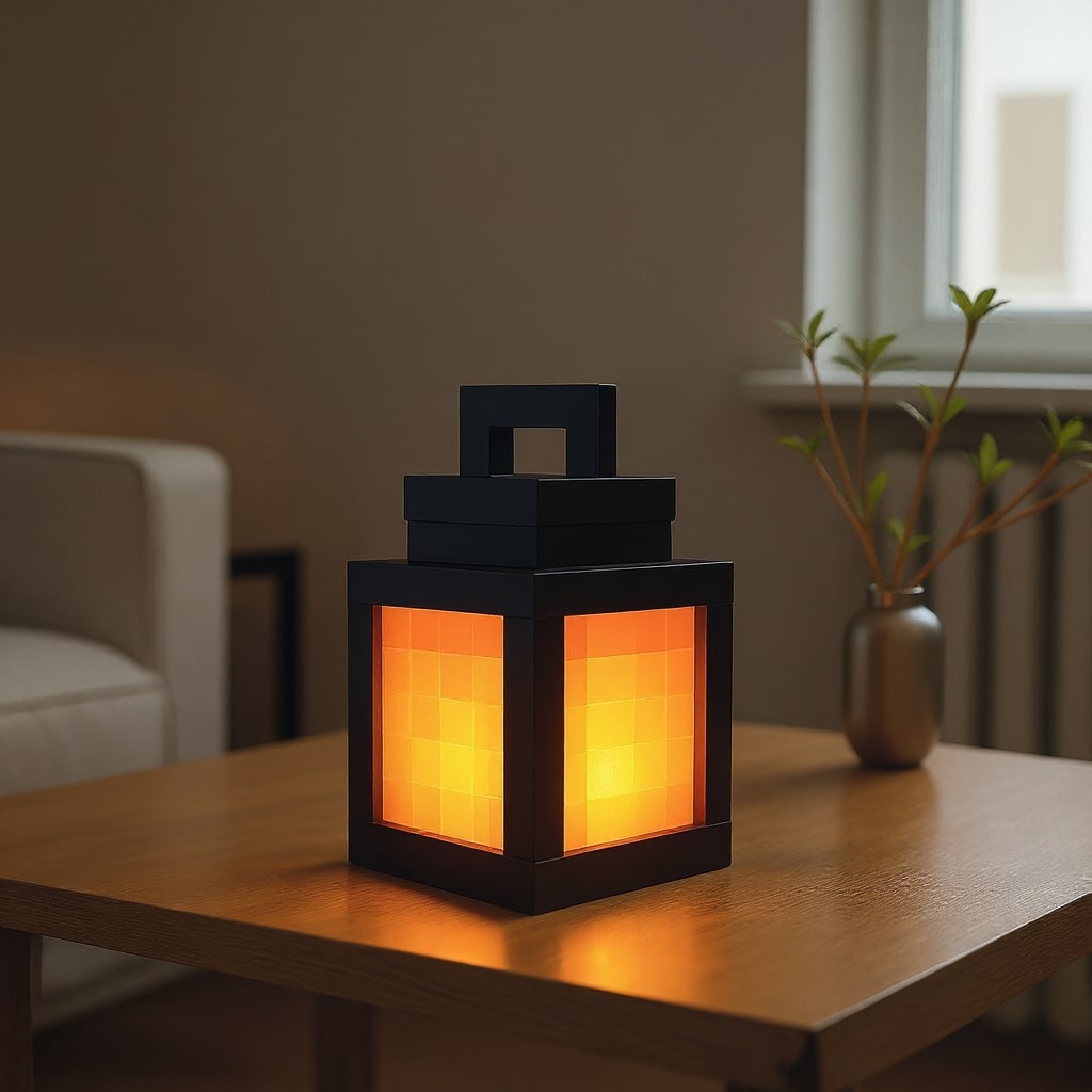 Pixel Block LED Table Lamp – Wireless Night Light | PixelLicht