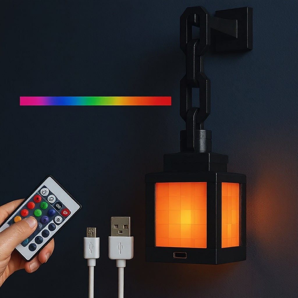 Pixel Block LED Table Lamp – Wireless Night Light | PixelLicht
