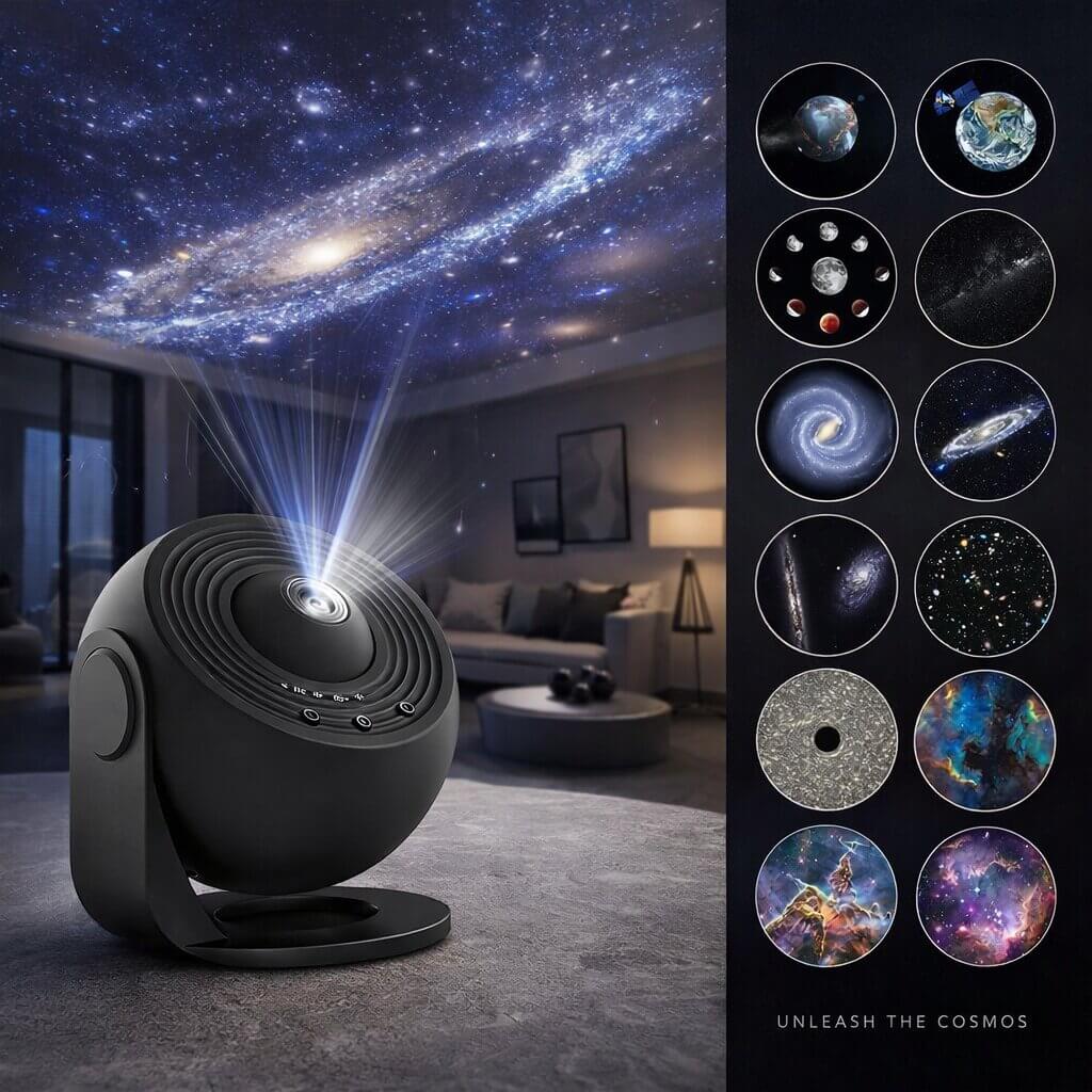 Starry Sky Projector – Galaxy Night Light for Bedroom | CosmoLight