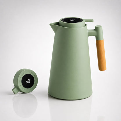 Thermos Flask with Temperature Display – 1L Insulated Bottle | Heatina