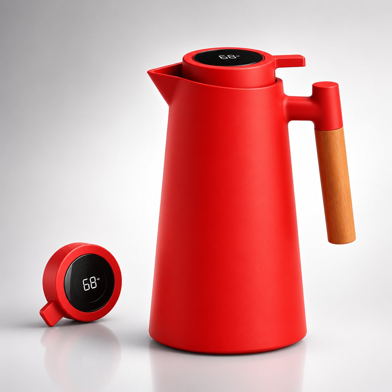 Thermos Flask with Temperature Display – 1L Insulated Bottle | Heatina