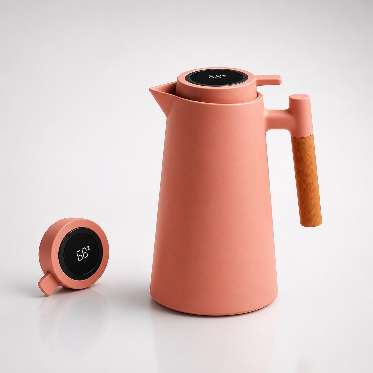 Thermos Flask with Temperature Display – 1L Insulated Bottle | Heatina