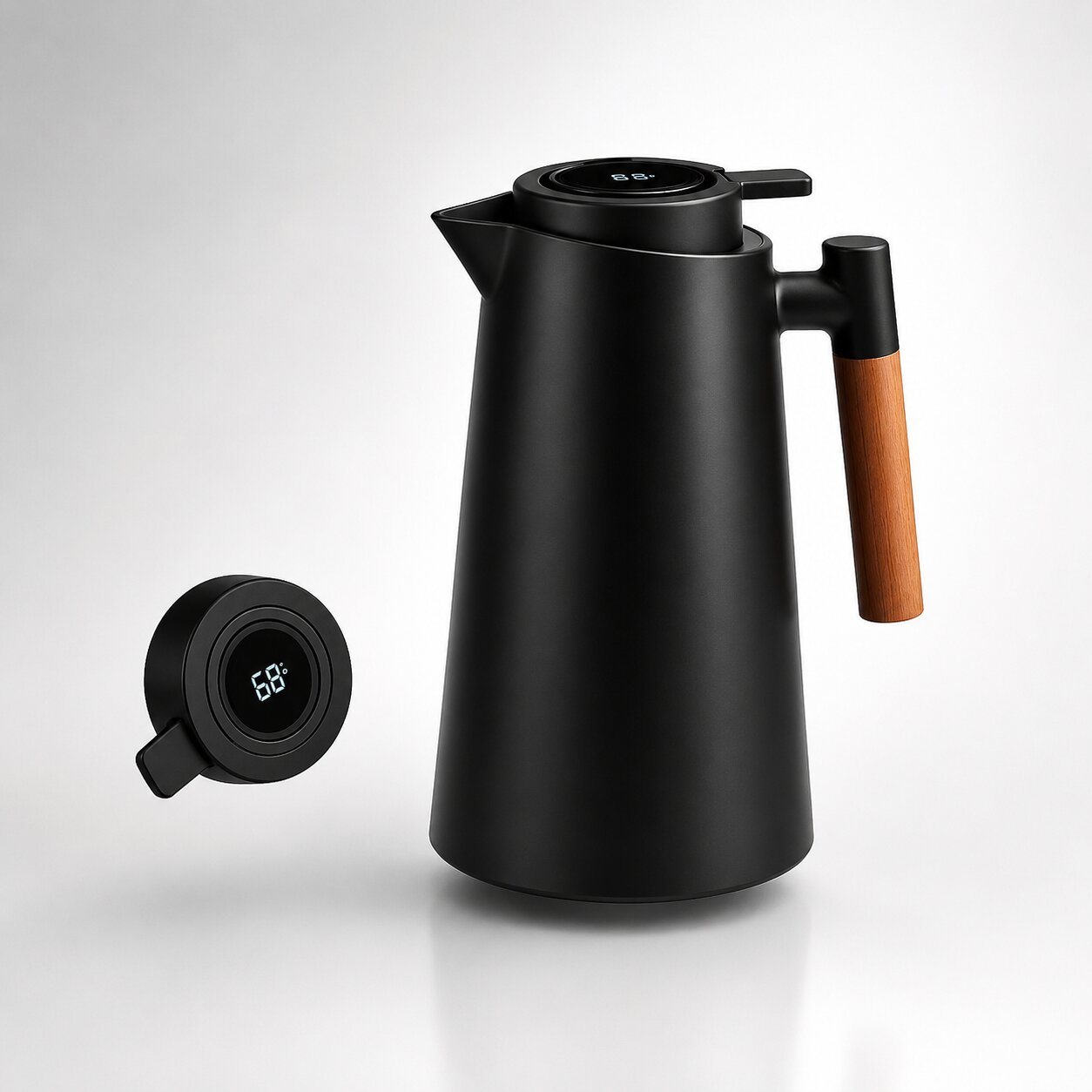 Thermos Flask with Temperature Display – 1L Insulated Bottle | Heatina