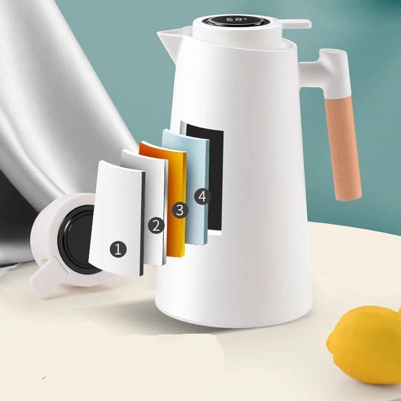 Thermos Flask with Temperature Display – 1L Insulated Bottle | Heatina