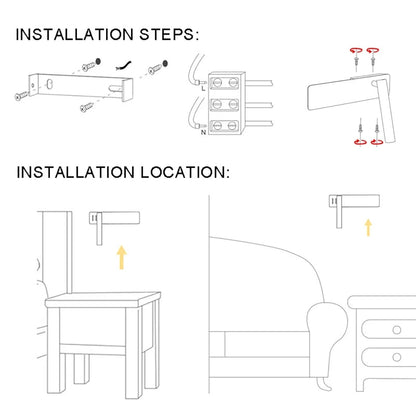 Wall Lamp with Rotating Head