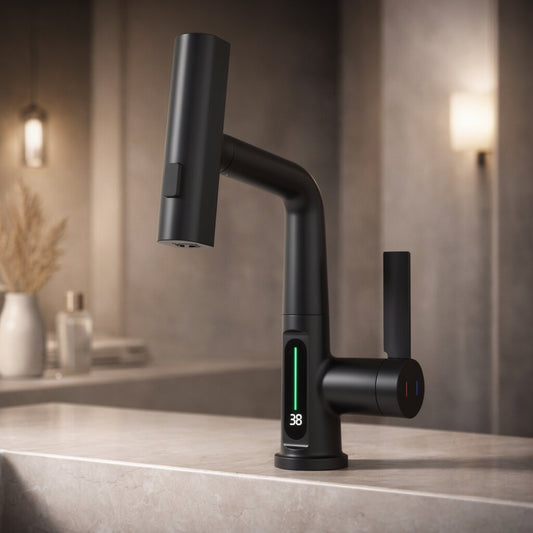 Pull-Out Kitchen Faucet – 5 Spray Modes Retractable Tap | FlexiHahn
