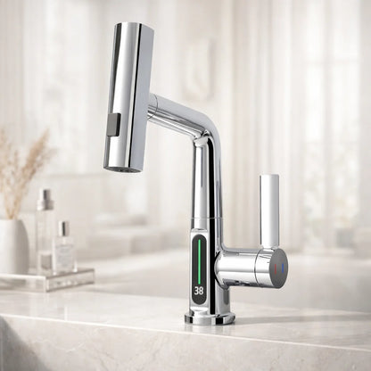Pull-Out Kitchen Faucet – 5 Spray Modes Retractable Tap | FlexiHahn