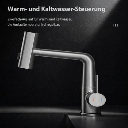 Pull-Out Kitchen Faucet – 5 Spray Modes Retractable Tap | FlexiHahn