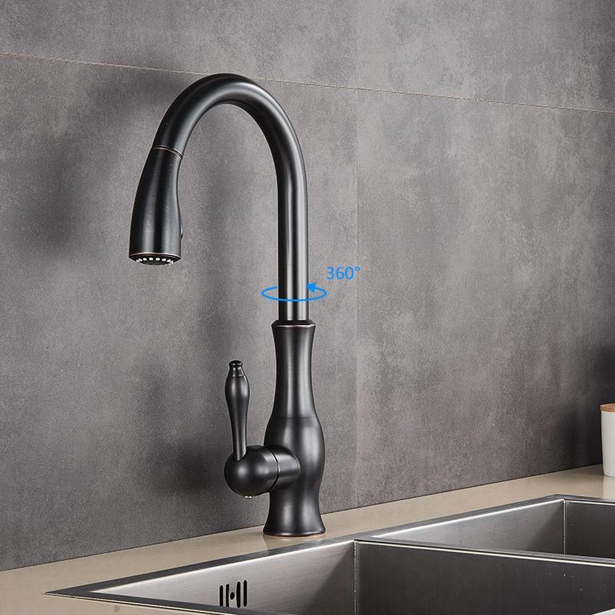 Pull-Out Kitchen Faucet – Retractable Sink Tap | AquaKraft