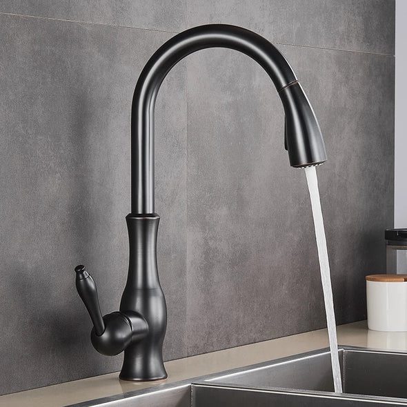 Pull-Out Kitchen Faucet – Retractable Sink Tap | AquaKraft