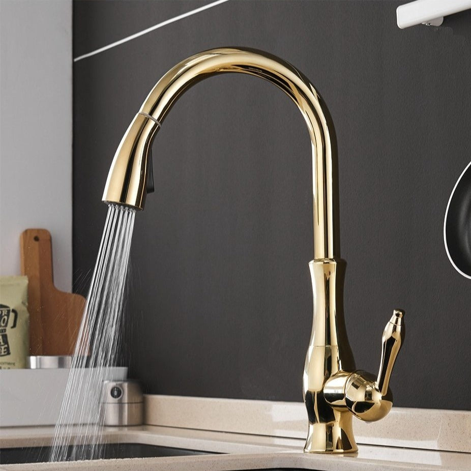 Pull-Out Kitchen Faucet – Retractable Sink Tap | AquaKraft