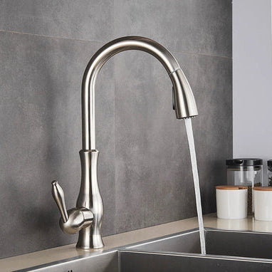 Pull-Out Kitchen Faucet – Retractable Sink Tap | AquaKraft